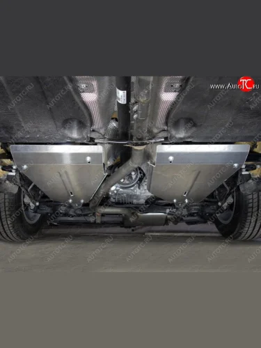Защита бака (2 штуки, алюминий) TCC Volkswagen Tiguan  Mk2 (2016-2020) дорестайлинг