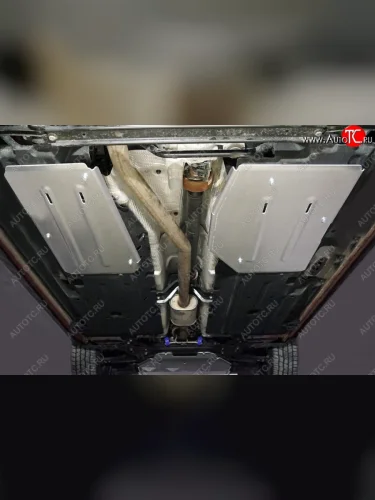 Защита бака и адсорбера (алюминий) TCC Geely Tugella  FY11,HPBA4 (2019-2025) дорестайлинг, рестайлинг