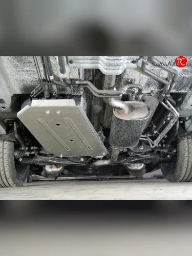 Защита бака и заднего редуктора (V-2.0 4WD, алюминий) TCC EXEED VX (2020-2023) дорестайлинг