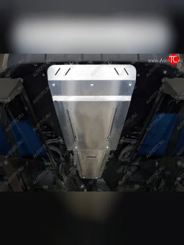 Защита картера двигателя (V-3.0TDI, V-2.0TSI, алюминий) TCC Volkswagen Touareg  3 CR (2018-2022) дорестайлинг