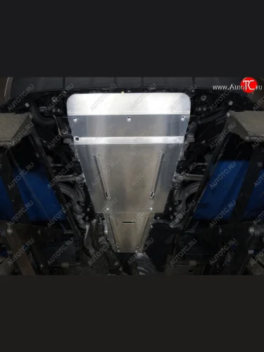 Защита картера двигателя (V-3.0TDI, алюминий) TCC Volkswagen Touareg  3 CR (2018-2022) дорестайлинг