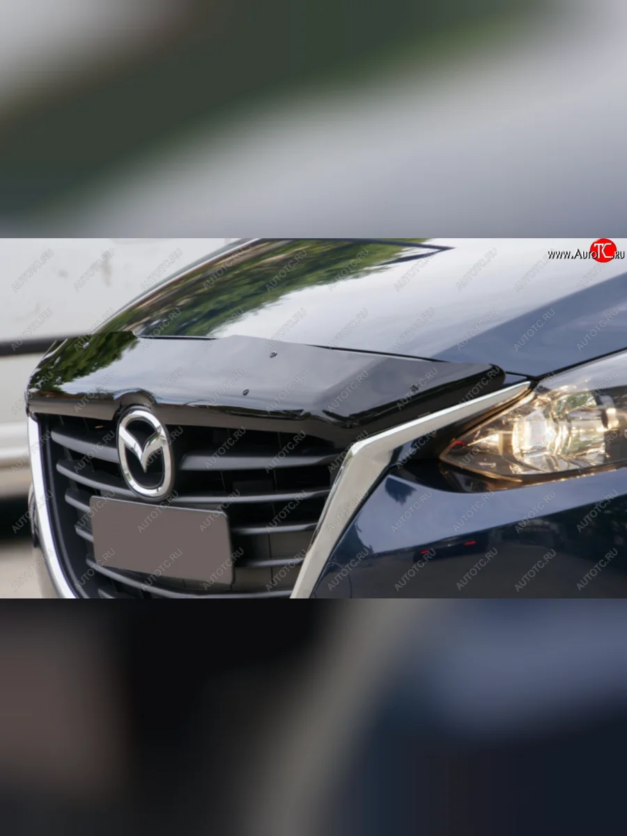 Дефлектор капота SIM Mazda 3/Axela BM дорестайлинг, хэтчбэк (2013-2016)  в Керчи Республика Крым