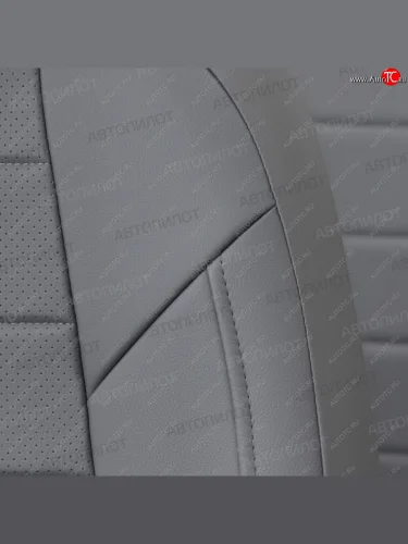 Чехлы сидений (экокожа) Автопилот (серый) Audi A6 C7 дорестайлинг, седан (2010-2014)