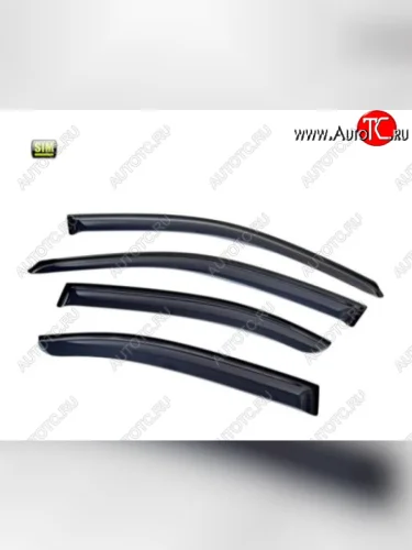 Дефлекторы окон SIM Skoda Superb  B8 (3V) (2015-2025) лифтбэк дорестайлинг, лифтбэк рестайлинг
