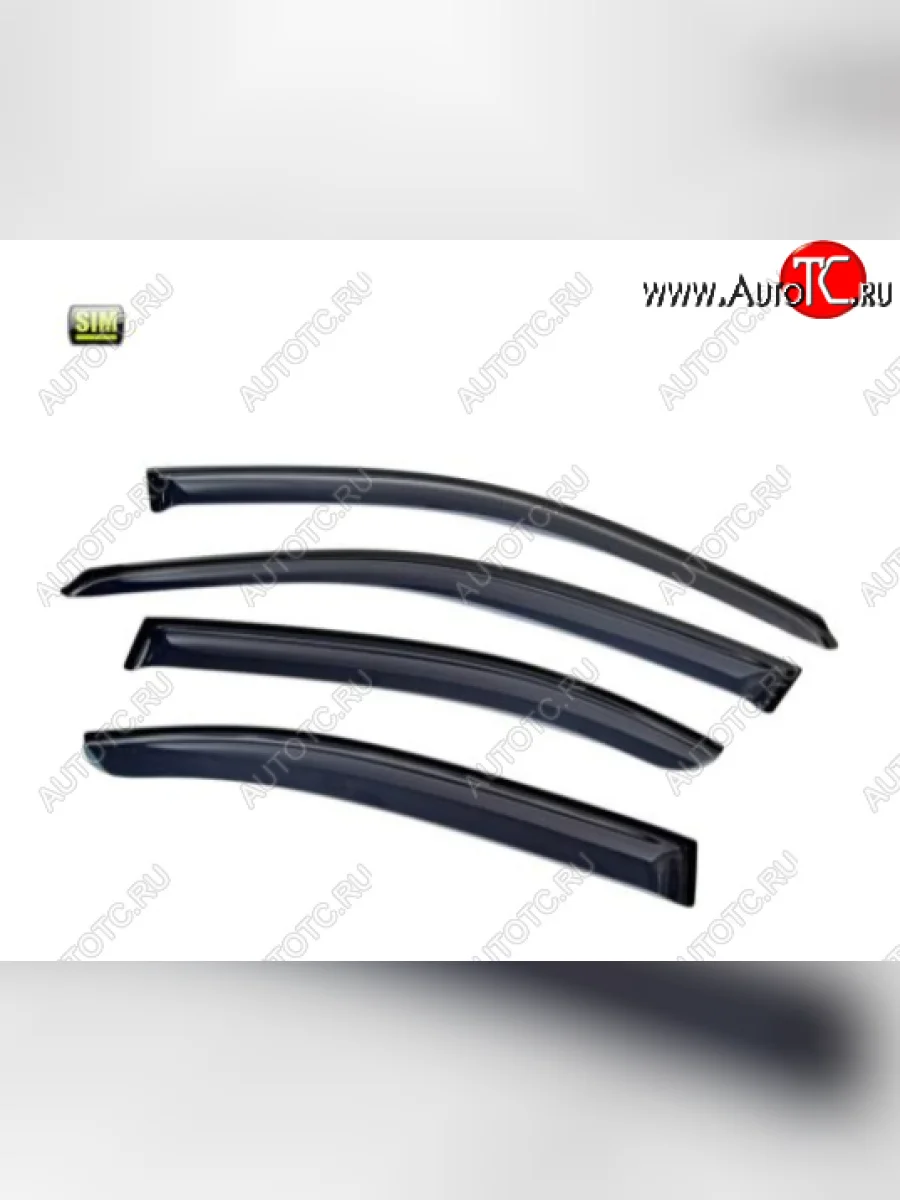 Дефлекторы окон SIM Skoda Superb B8 (3V) лифтбэк дорестайлинг (2015-2019)  в Воронеже Воронежской области