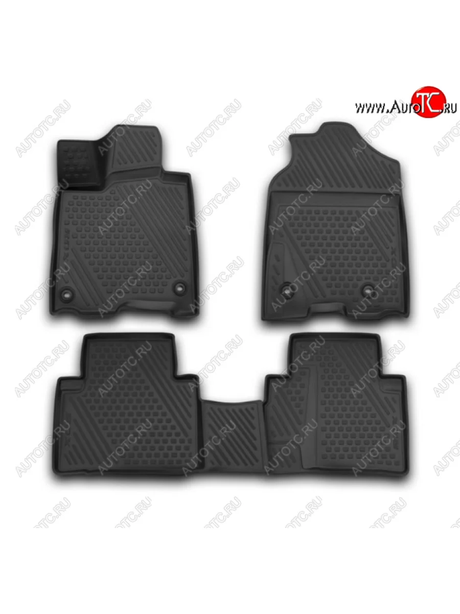 Комплект ковриков в салон (полиуретан, 3D, чёрные) Element  Acura RDX (2015-2018) TB3, TB4 (Чёрный)  в Самаре Самарской области
