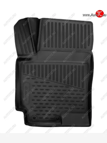 Водительский коврик в салон (левый, полиуретан, 3D, чёрный) Element Лада ВАЗ Приора ( 2171,  2172,  21728) (2008-2014) универсал дорестайлинг , хэтчбек дорестайлинг, купе дорестайлинг