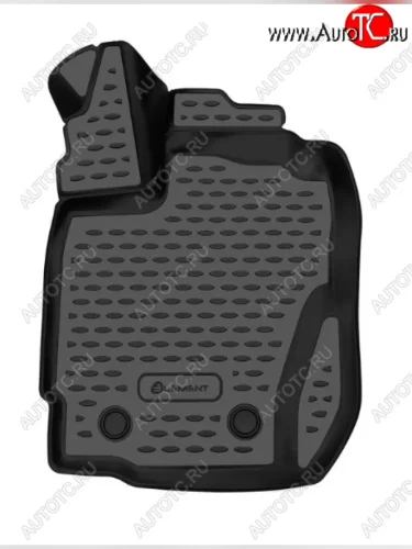 Водительский коврик в салон (левый, полиуретан, 3D, чёрный) Element Nissan Terrano D10 рестайлинг (2016-2022)