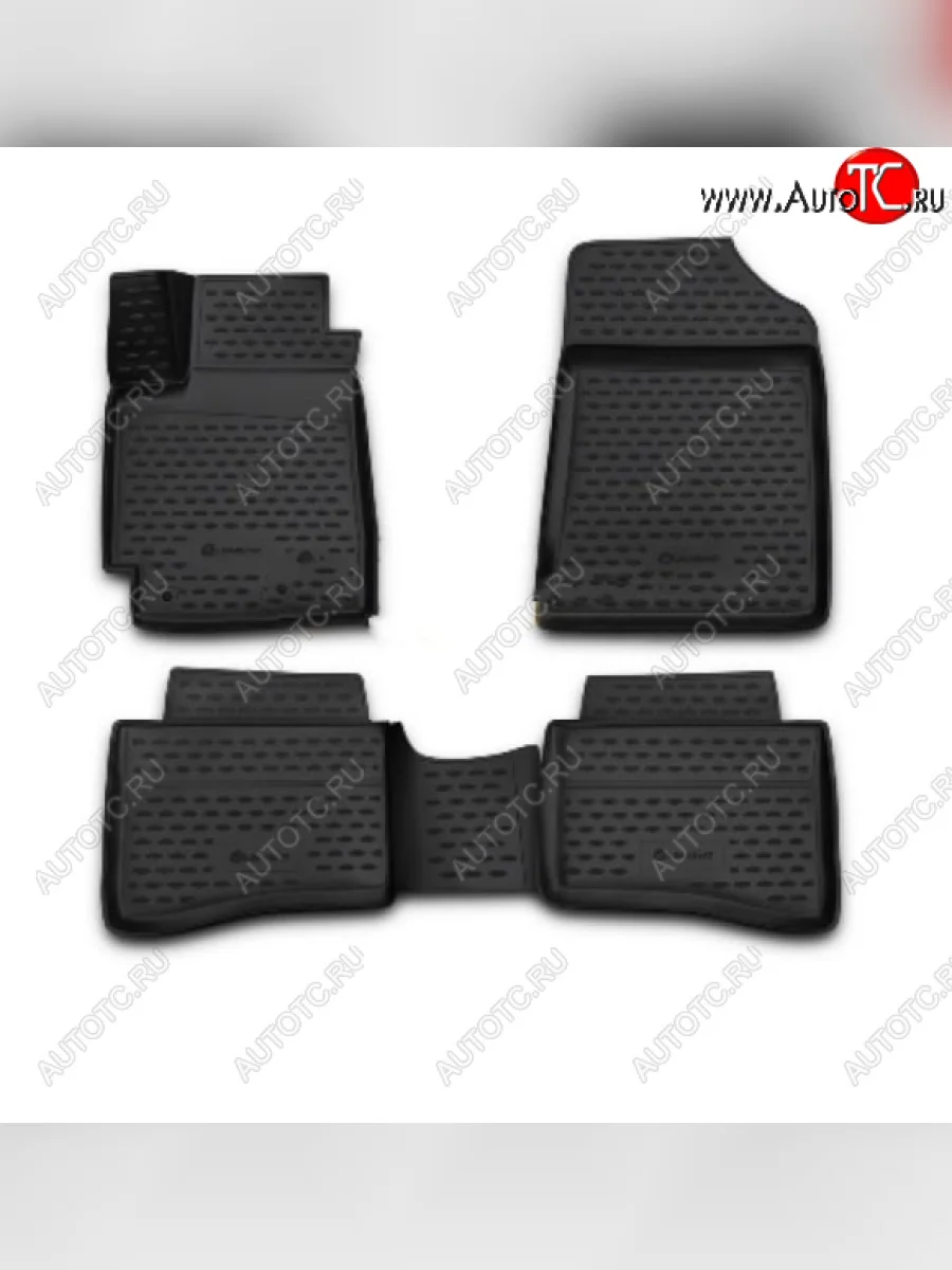 Комплект ковриков в салон (полиуретан, 3D, чёрные) KVEST  BMW X6 (2019-2023) G06  в Самаре Самарской области