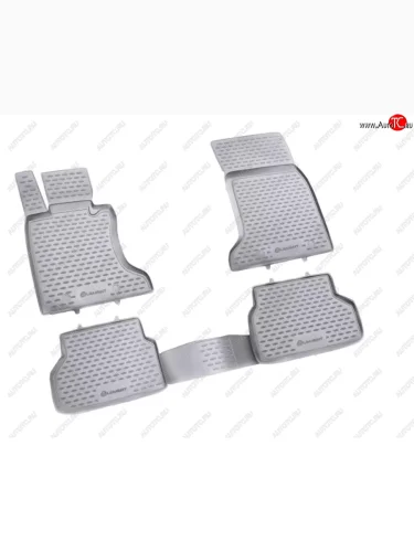 Комплект ковриков в салон (полиуретан, серые) Element BMW 5 серия  E60 (2003-2010) седан дорестайлинг, седан рестайлинг