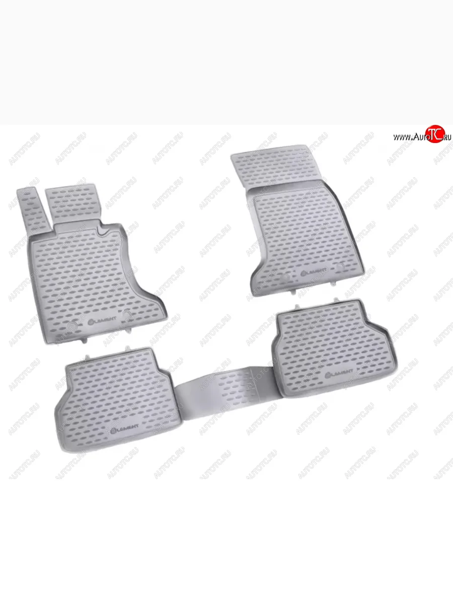 Комплект ковриков в салон (полиуретан, серые) Element  BMW 5 серия (2003-2010) E60  в Самаре Самарской области