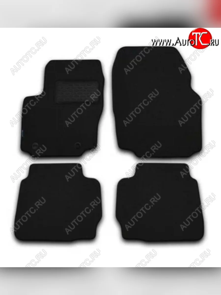 Комплект ковриков в салон (текстиль, чёрные) Autofamily Chevrolet Captiva 1-ый рестайлинг (2011-2013)  с доставкой в г. Керчь