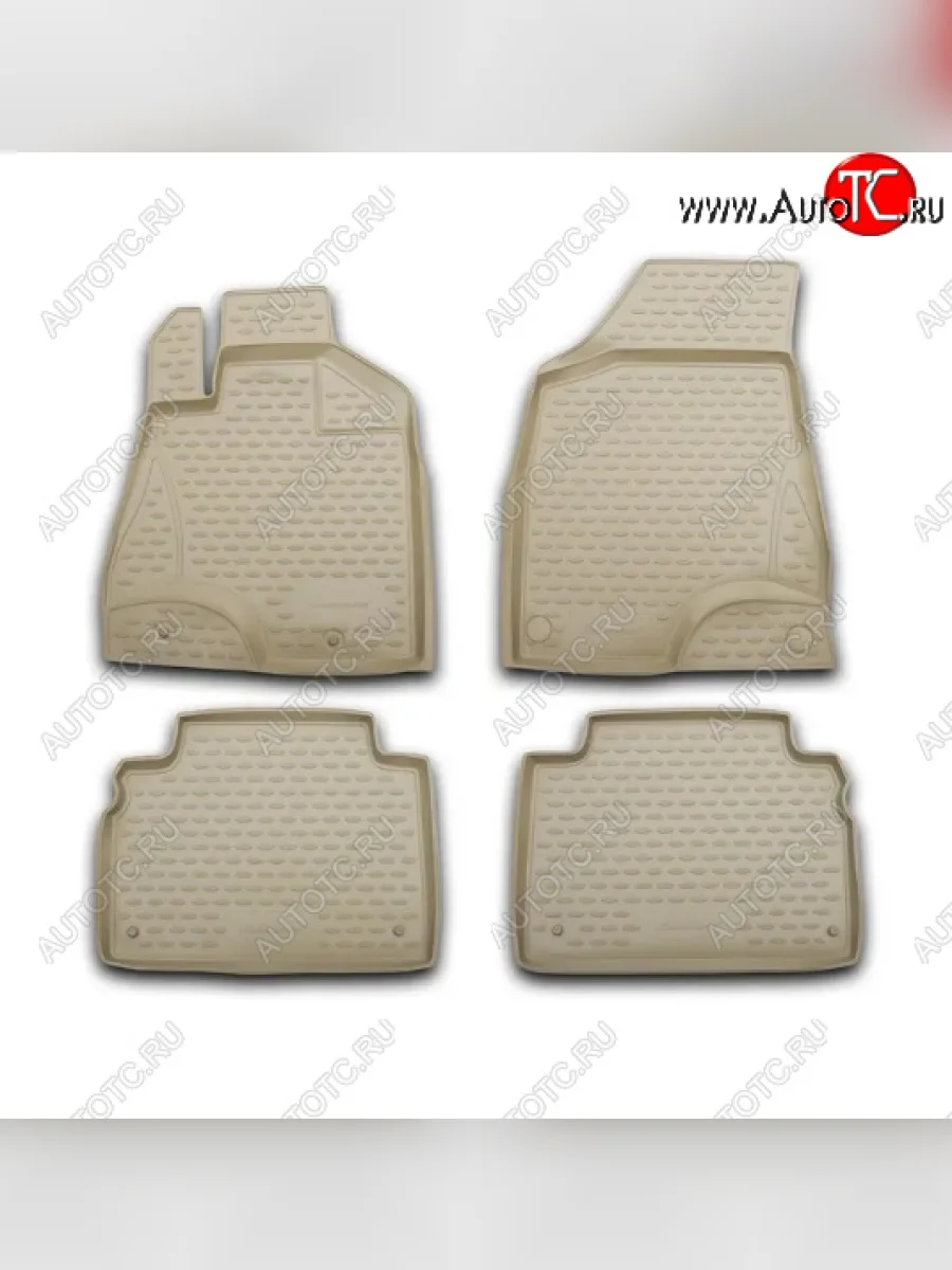 Комплект ковриков в салон (полиуретан, бежевые) Element  Chevrolet Cruze (2009-2015) J300  в Самаре Самарской области