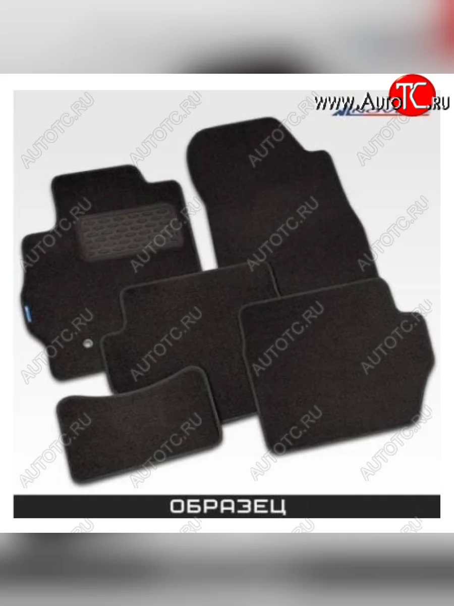 Комплект ковриков в салон (текстиль, чёрные) Autofamily CITROEN DS4 PF1 дорестайлинг,хэтчбэк 5дв. (2010-2015)  с доставкой в г. Керчь