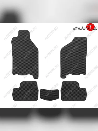 Комплект ковриков в салон (чёрные чёрная окантовка) Klever EVA Лада ВАЗ 2113 (2004-2013)
