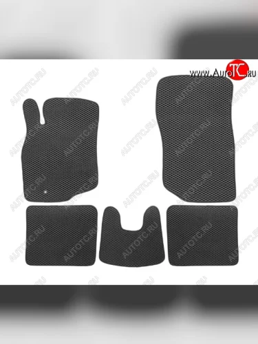 Комплект ковриков в салон (чёрные чёрная окантовка) Klever EVA Mitsubishi Lancer 9 CS седан 1-ый рестайлинг (2003-2005)