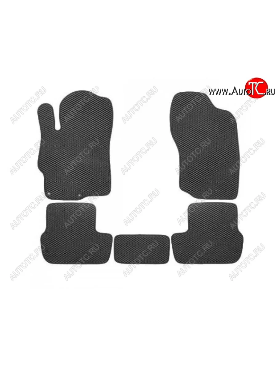 Комплект ковриков в салон (чёрные чёрная окантовка) Klever EVA Mitsubishi Lancer 10 CY седан рестайлинг (2011-2017)  с доставкой в г. Пермь