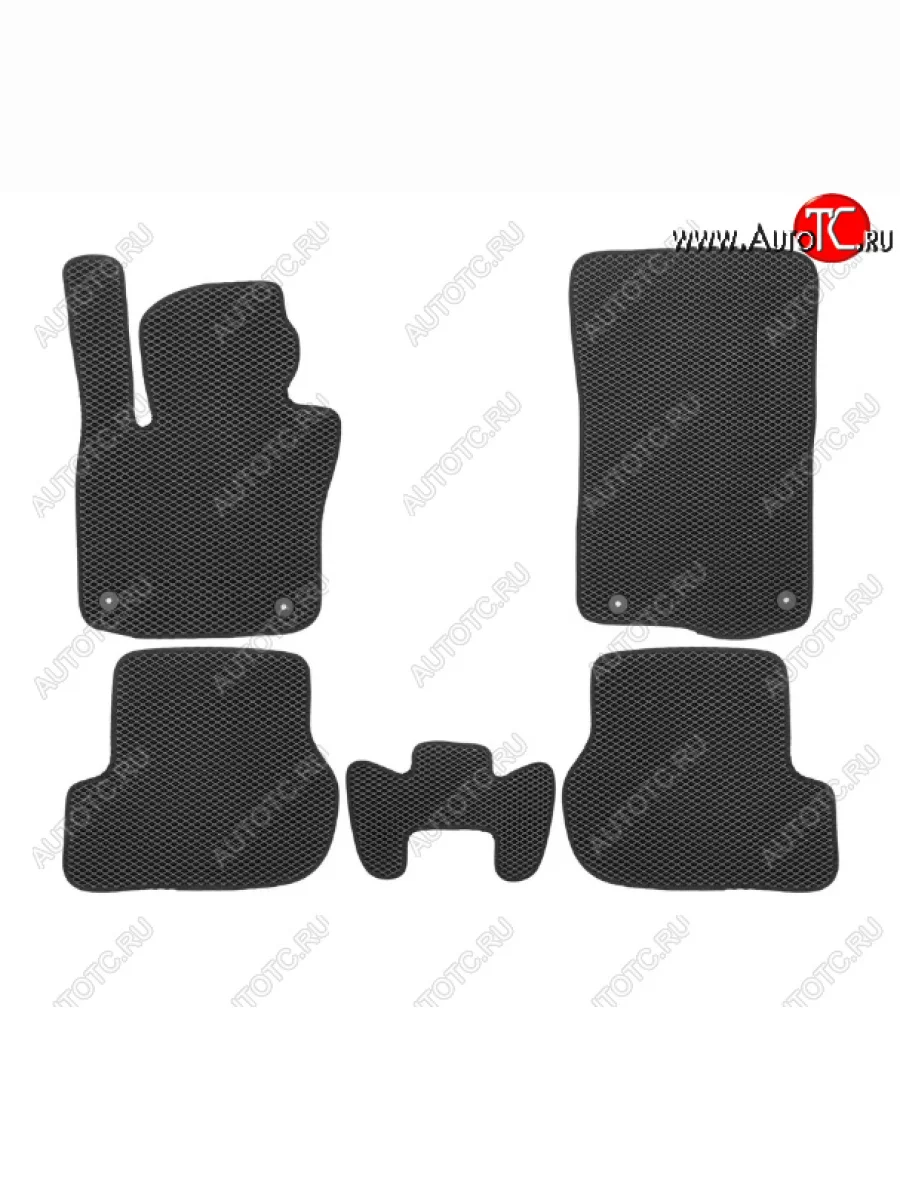 Комплект ковриков в салон (чёрные чёрная окантовка) Klever EVA  Skoda Octavia (2004-2013) A5  в Самаре Самарской области
