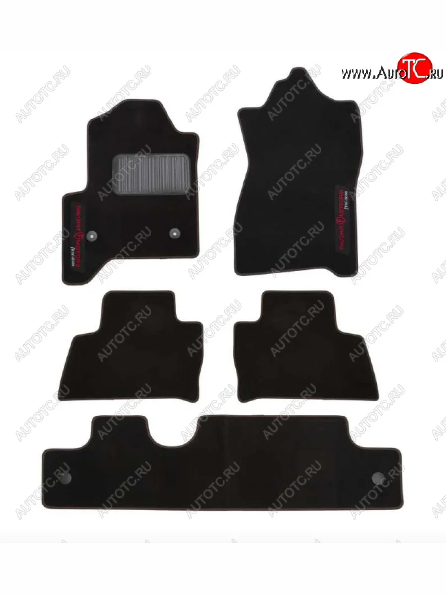 Комплект ковриков в салон (текстиль, чёрные) CADILLAC Cadillac Escalade GMTK2 джип 5 дв. короткая база (2015-2020)  с доставкой в г. Керчь