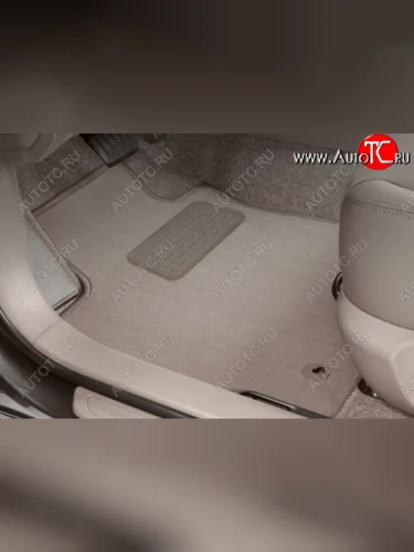 Комплект ковриков в салон (текстиль, бежевые) Autofamily Ford Ranger RapCab рестайлинг (2015-2021)