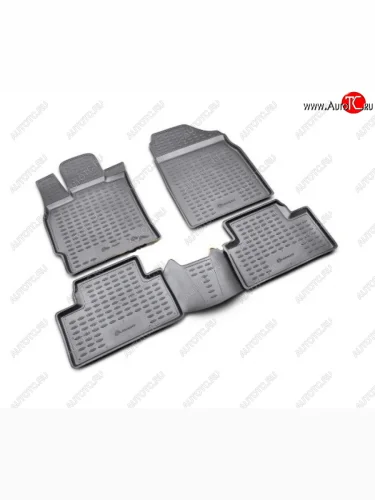 Комплект ковриков в салон (полиуретан, чёрные) Element Haima 3 HMC7185A седан (2010-2013)
