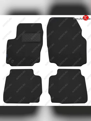 Комплект ковриков в салон (текстиль, чёрные) Autofamily Honda Civic  FC (2015-2019) купе дорестайлинг