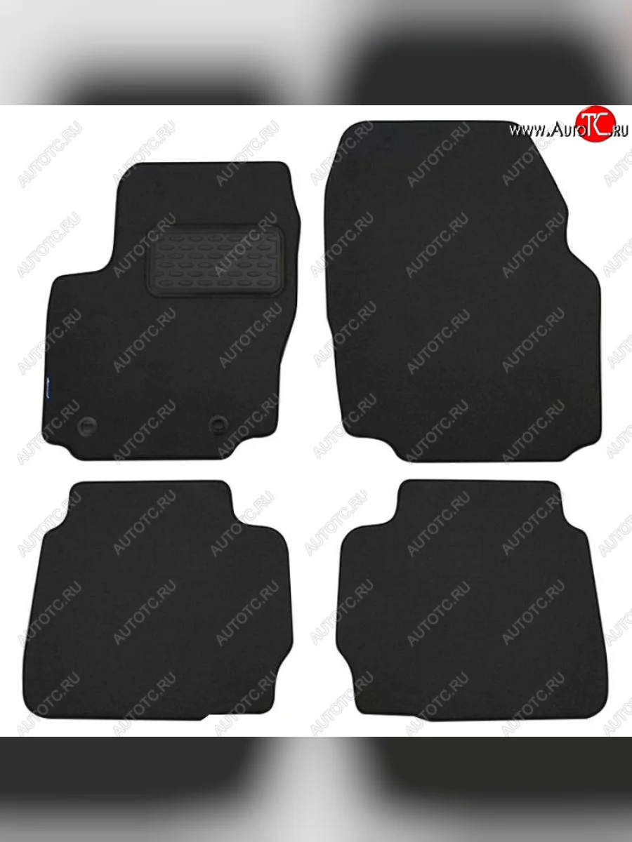 Комплект ковриков в салон (текстиль, чёрные) Autofamily  Honda Civic (2015-2019) FC  в Самаре Самарской области