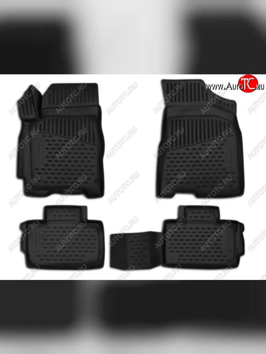 Комплект ковриков в салон (полиуретан, чёрные) Element Hyundai Coupe (2002-2008)  в Керчи Республика Крым