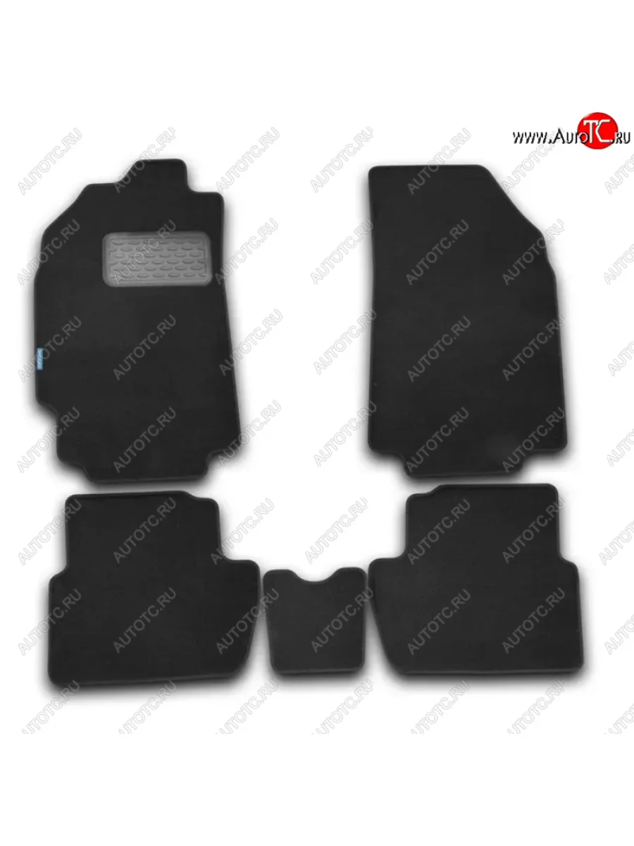 Комплект ковриков в салон (текстиль, чёрные) Autofamily  Hyundai Elantra (2008-2014) XD  в Керчи Республика Крым