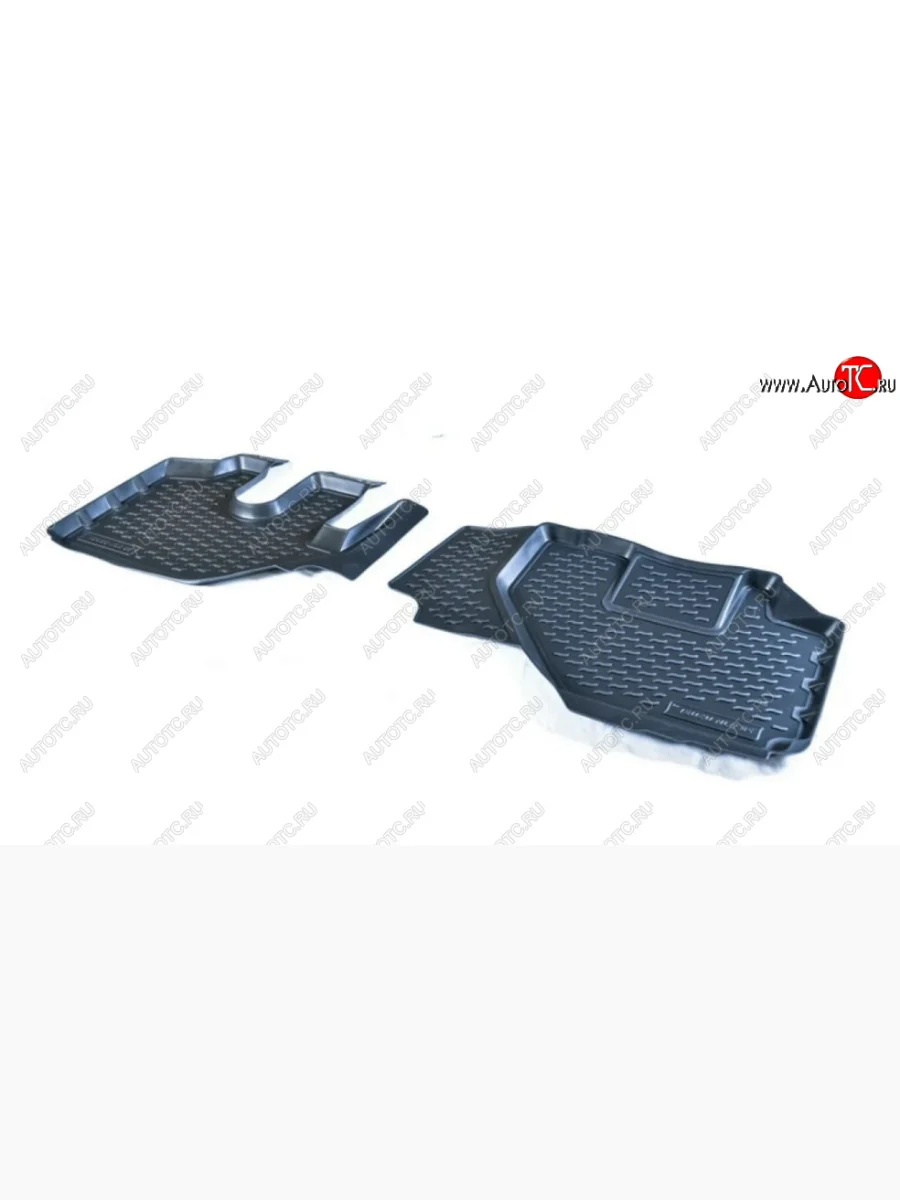 Комплект ковриков в салон (2 штуки, полиуретан, чёрные) Element Isuzu NLR85A (2008-2025)  в Самаре Самарской области