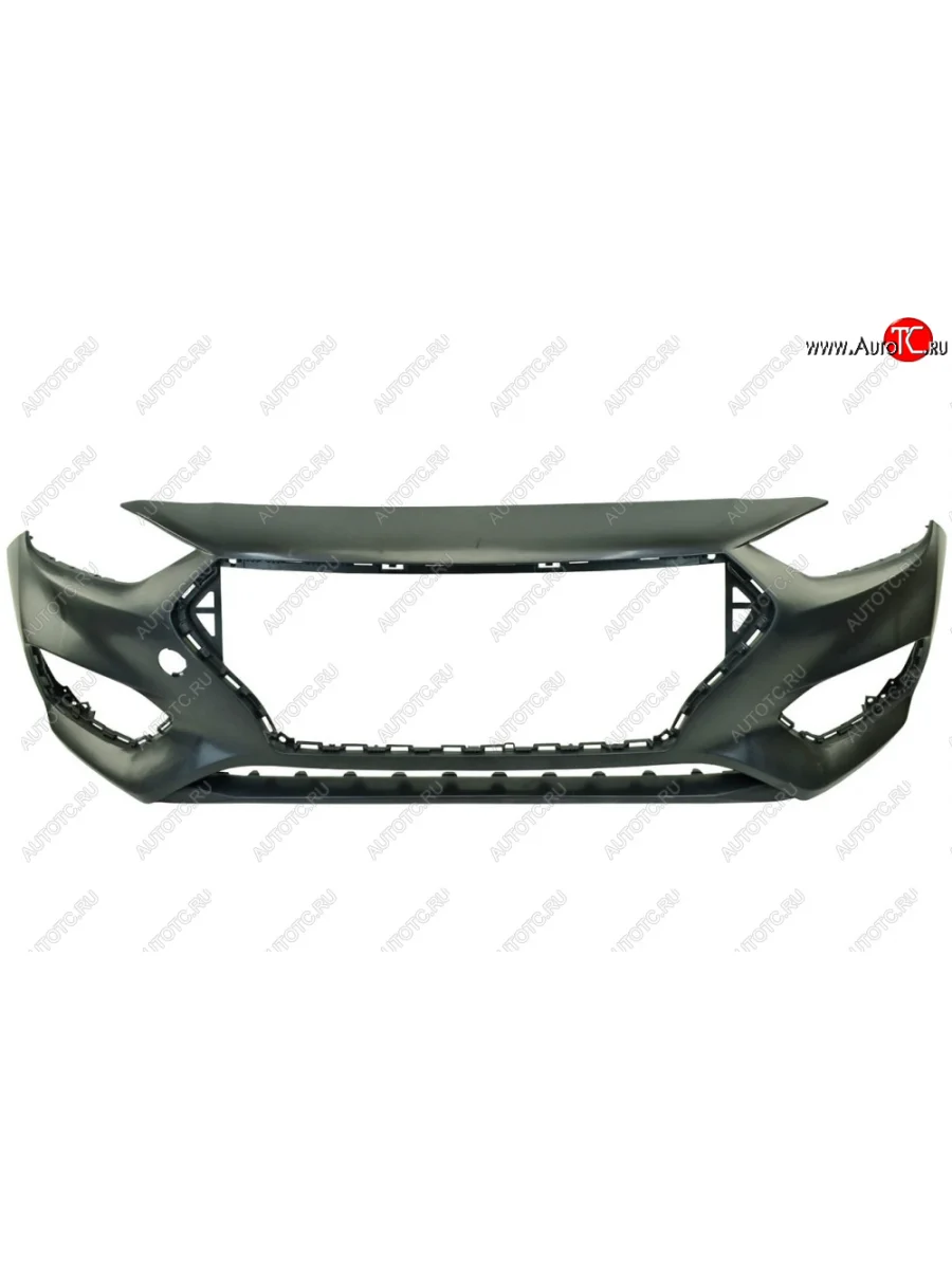 Бампер передний GAMMA Hyundai Solaris HCR седан рестайлинг (2020-2022) (Неокрашенный)  с доставкой в г. Керчь