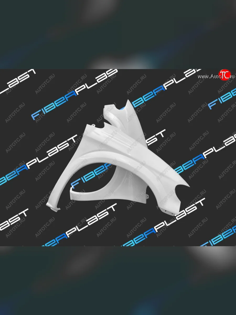 Переднее правое крыло (стеклопластик) Fiberplast Chrysler Voyager RG минивэн дорестайлинг (2000-2004)  в Перми Пермском крае