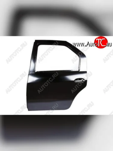 Левая дверь задняя (без отверстия под молдинг) GAMMA Renault Logan  1 (2004-2016) дорестайлинг, рестайлинг