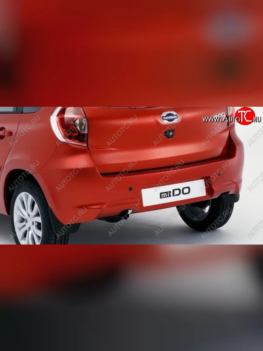 Бампер задний DATSUN Datsun mi-DO хэтчбэк (2014-2021) (Неокрашенный с отверстием под парктроник)  с доставкой в г. Керчь