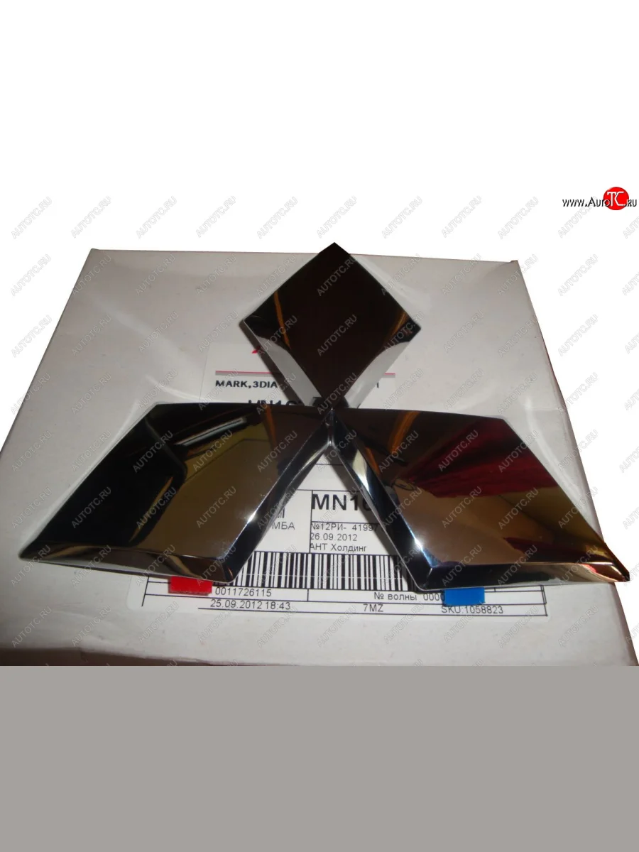 Эмблема в решетку переднего бампера MN167684 Mitsubishi L200 4  дорестайлинг (2006-2014)  с доставкой в г. Керчь