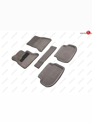 Коврики в салон (3D, ворс) Seintex (Серый) BMW 5 серия F10 седан дорестайлинг (2009-2013)