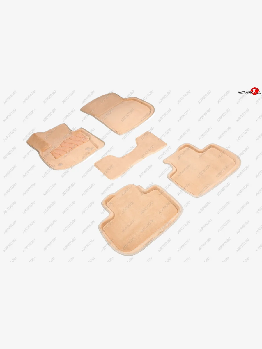 Коврики в салон (3D, ворс) Seintex BMW X4 G02 дорестайлинг (2018-2021) (Бежевый)  с доставкой в г. Керчь