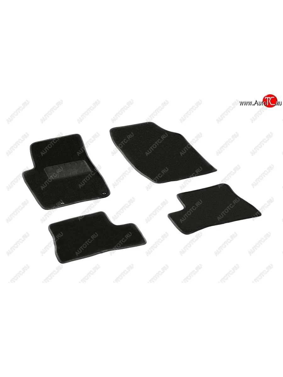 Коврики в салон (LUX, ворс) SeiNtex Peugeot 206 хэтчбэк 5 дв. 2AC дорестайлинг (1998-2003) (Чёрный)  с доставкой в г. Керчь