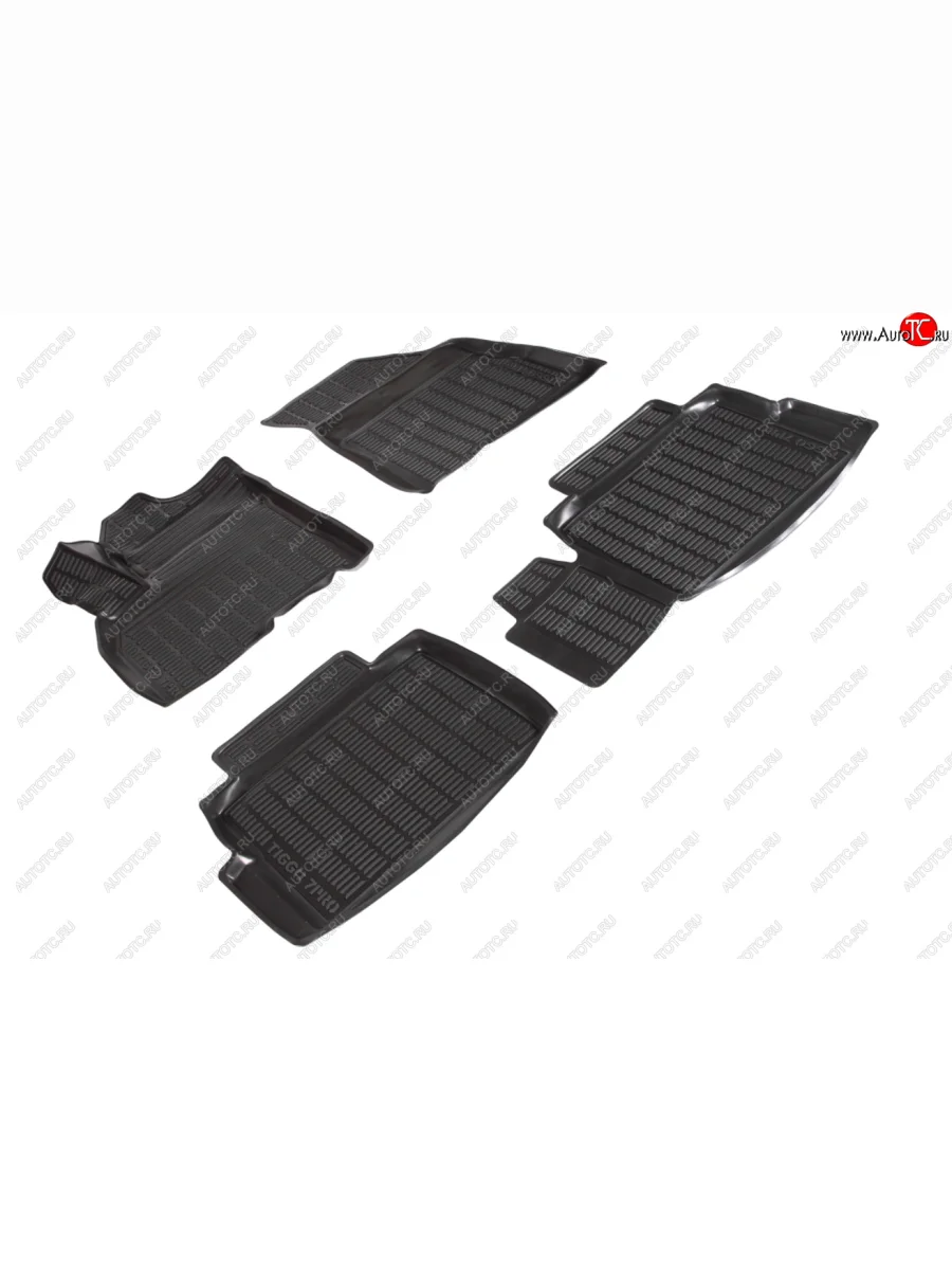 Коврики в салон (высокий борт) SeiNtex  Chery Tiggo 7 PRO (2019-2025) (Чёрный)  в Самаре Самарской области