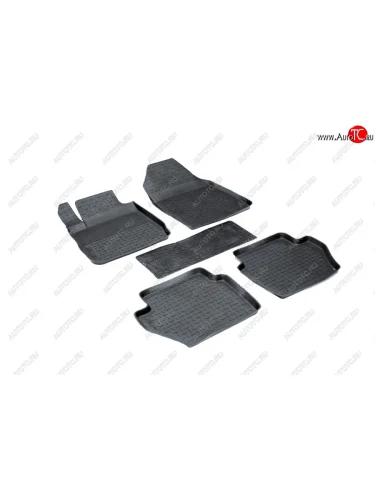 Коврики в салон (высокий борт) SeiNtex Ford Fiesta 6 хэтчбэк 5 дв. дорестайлинг (2008-2012) (Чёрный)