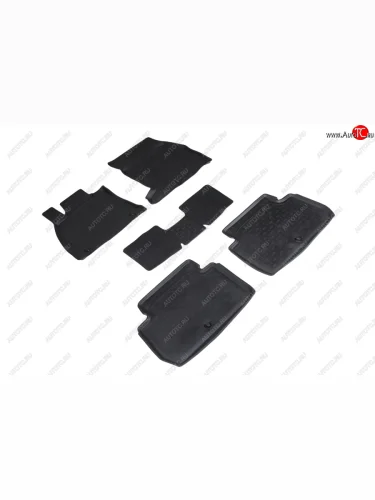 Коврики в салон (высокий борт) SeiNtex (Чёрный) KIA Stinger (2017-2025)