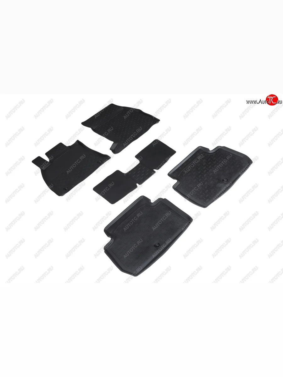 Коврики в салон (высокий борт) SeiNtex KIA Stinger (2017-2025) (Чёрный)  в Перми Пермском крае