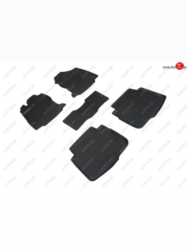 Коврики в салон (высокий борт) SeiNtex (Чёрный) Subaru Outback  BS/B15 (2017-2021) рестайлинг универсал