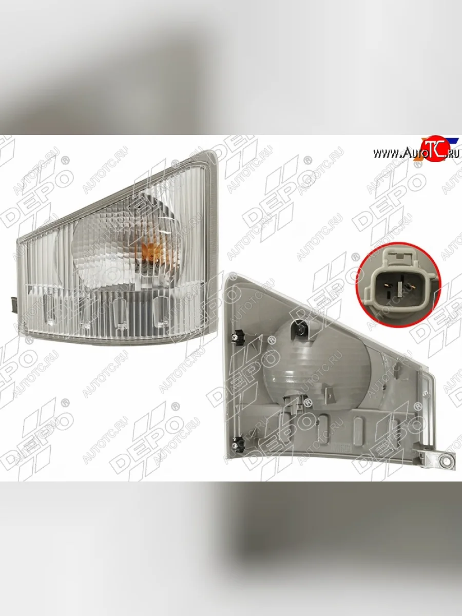 Передний левый габаритный фонарь DEPO Isuzu Elf (NPR75)  дорестайлинг (2006-2014)  с доставкой в г. Керчь