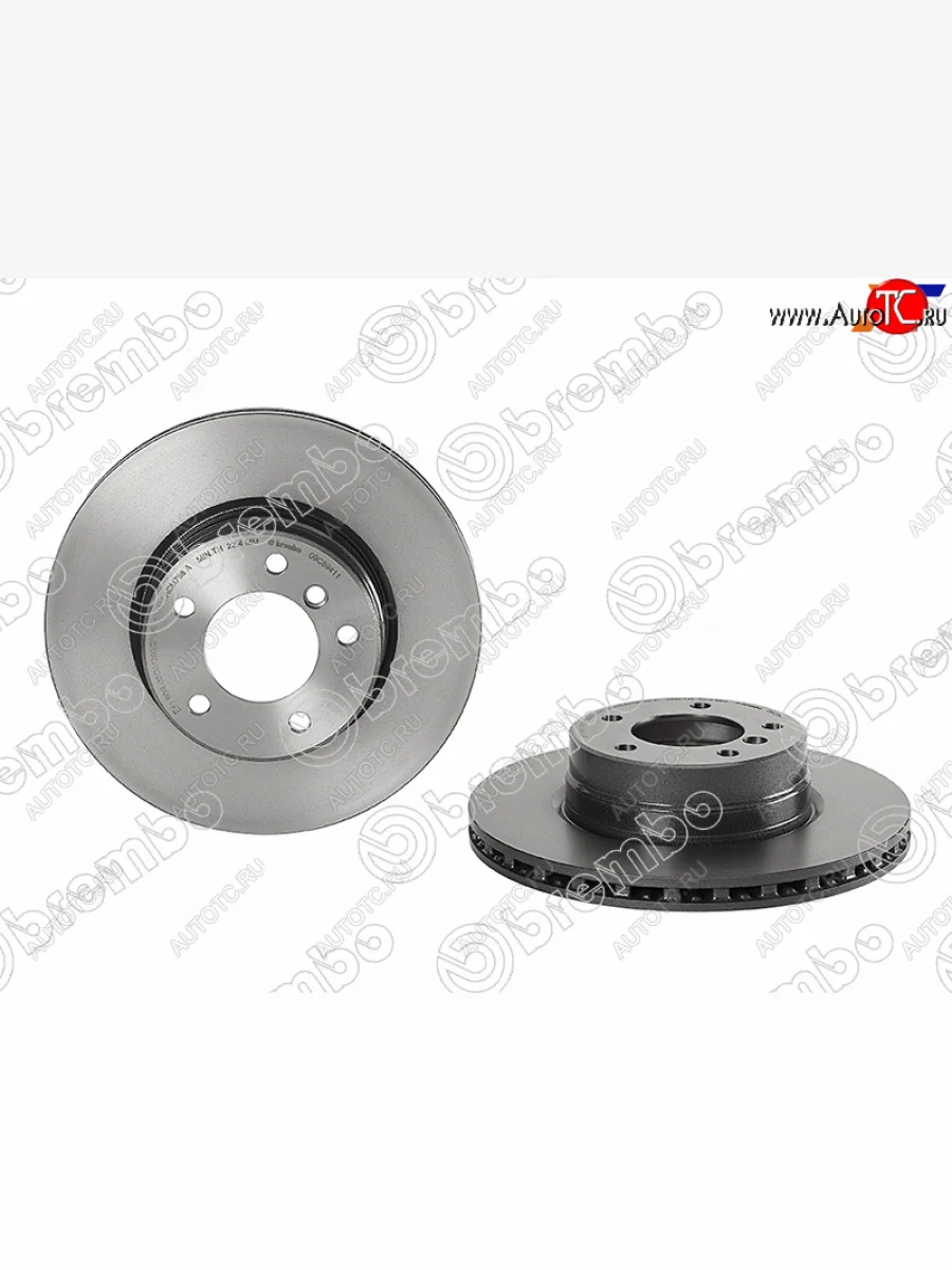 Передний тормозной диск (вентилируемый) BREMBO BMW 5 серия E61 универсал дорестайлинг (2003-2007)  в Керчи Республика Крым