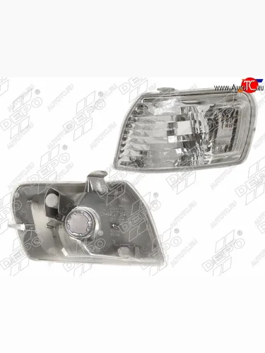 Передний левый габаритный фонарь (хрусталь) DEPO  
