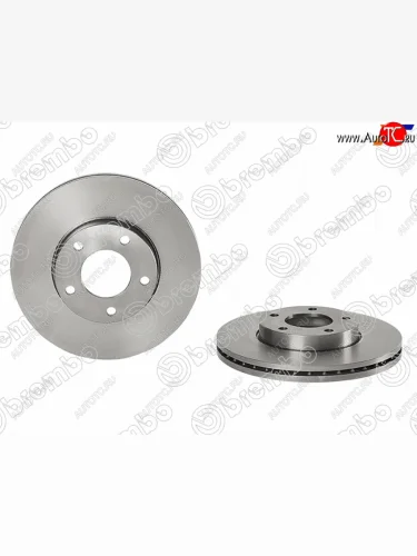 Передний тормозной диск (вентилируемый) BREMBO Mazda 3/Axela BL дорестайлинг, хэтчбэк 5 дв. (2009-2011)