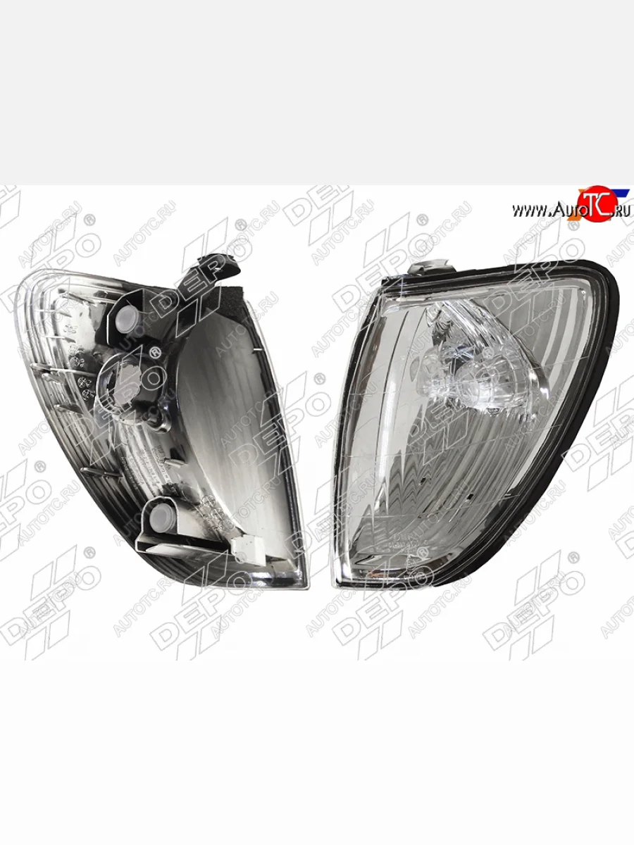 Передний левый габаритный фонарь (хрусталь) DEPO Toyota Land Cruiser 10 100 1-ый рестайлинг (2002-2005)  в Керчи Республика Крым