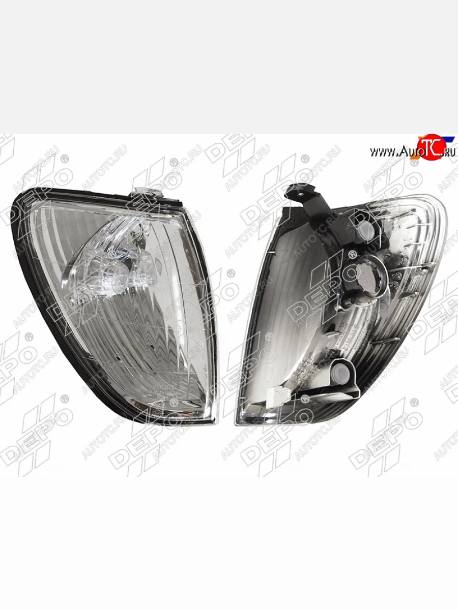Передний правый габаритный фонарь (хрусталь) DEPO Toyota Land Cruiser 10 100 1-ый рестайлинг (2002-2005)  в Керчи Республика Крым