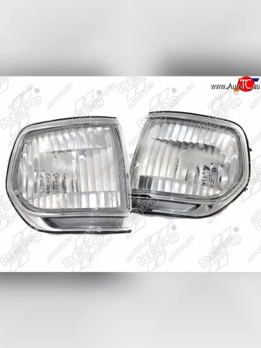Передние габаритные фонари (комплект, хрусталь) DEPO  